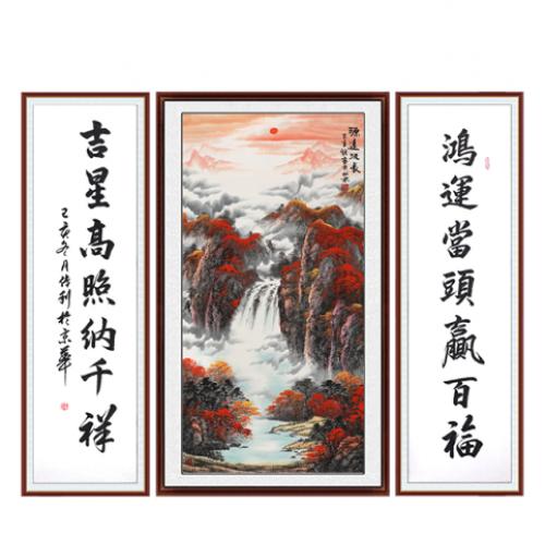 刘秋言手绘中堂画源远流长